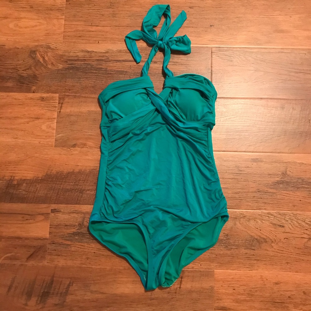 Halter Ruched Swimsuit